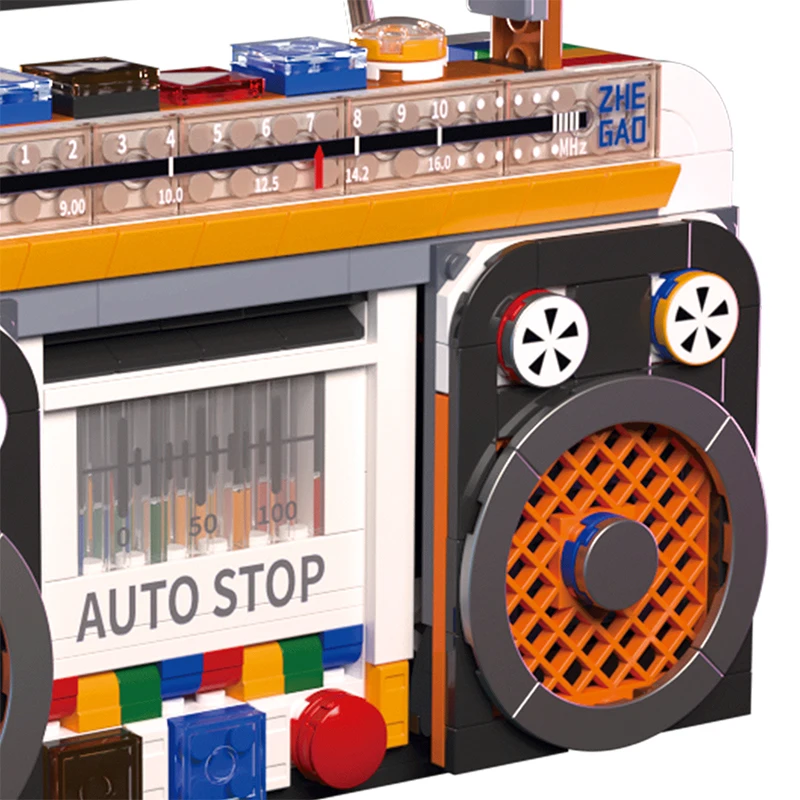 Bloques de Construcción Radio Retro – Juguete DIY Escritorio - imagen 4