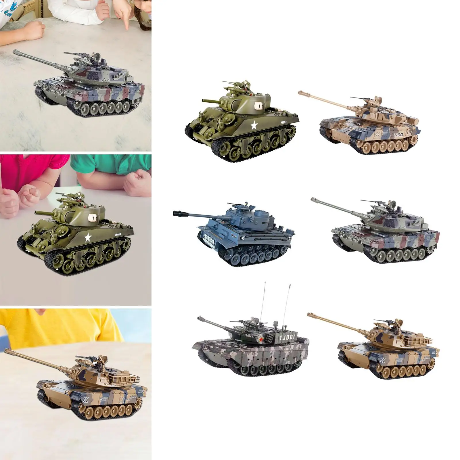 RC Tank Simulation Water Ball Barrel up Down with Sound and Light Realistic for Boys Girls Mud Adults and Kids Sand Beach