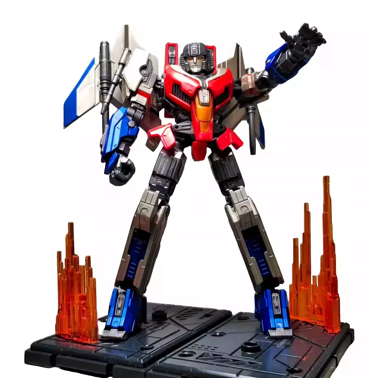 2024 películas de Anime Transformers One LED Optimus Prime Bumblebee Starscream Soundwave Shockwave dibujos animados Anime Robot juguete ensamblado - imagen 4