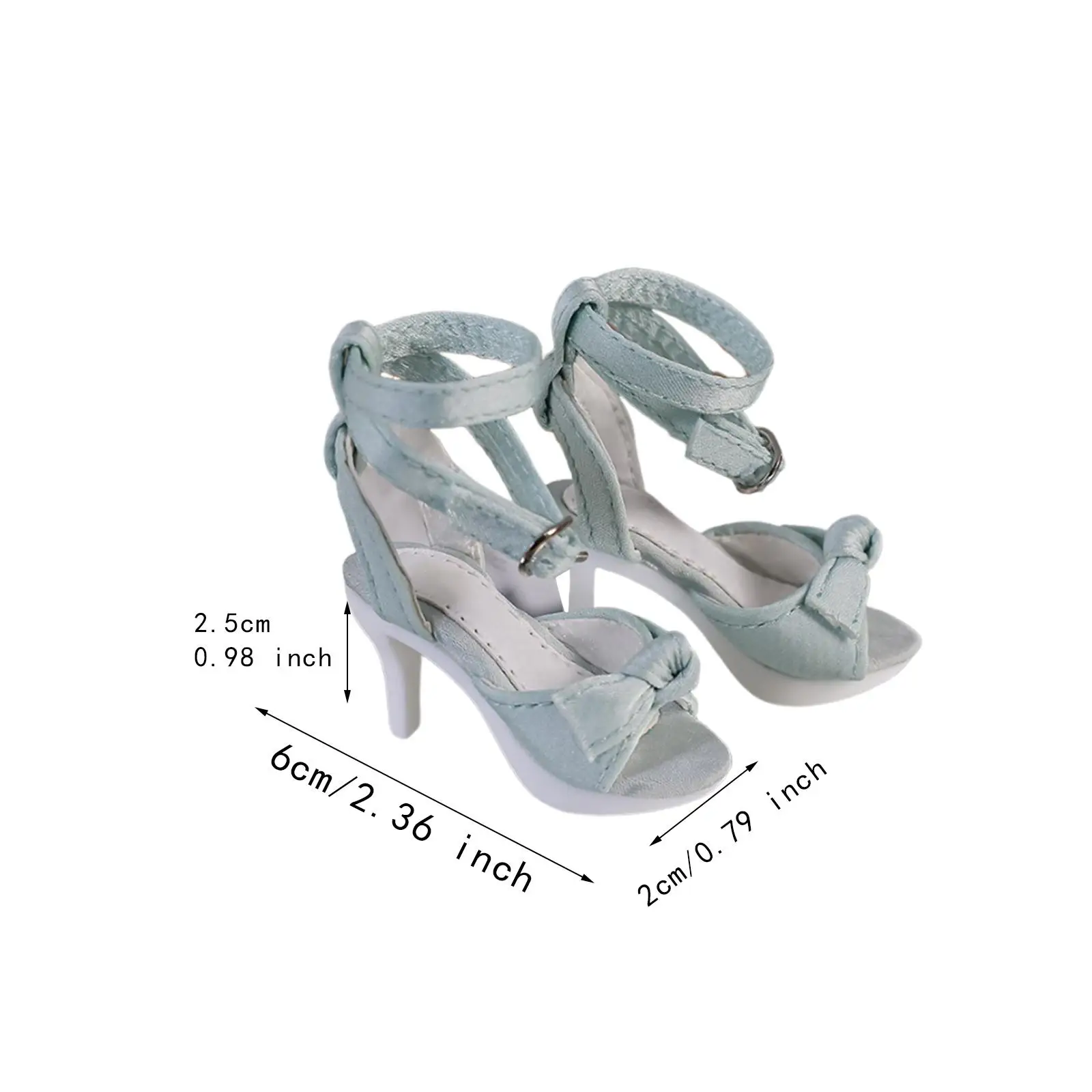 1/4 Female Doll High Heeled Shoes Miniature BJD Doll Shoes Sandals Model for