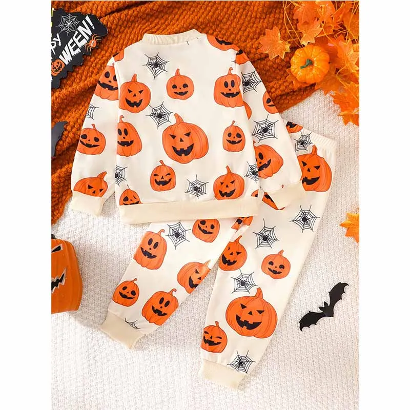 Pijama Halloween infantil manga larga con estampado de disfraz - imagen 2
