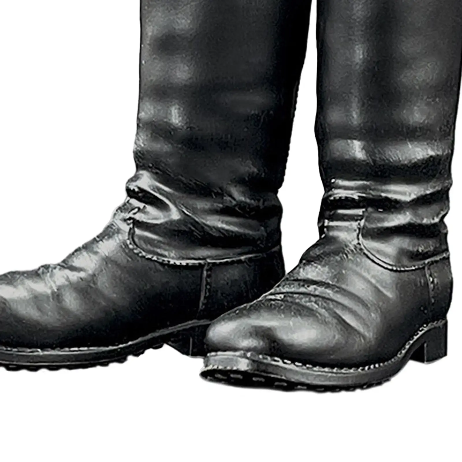 1:6 Scale Solider Boots Hobby Toy Shoes Black Casual Soldier Dress up Accessory for 12 inch Doll Model Action Figure Body