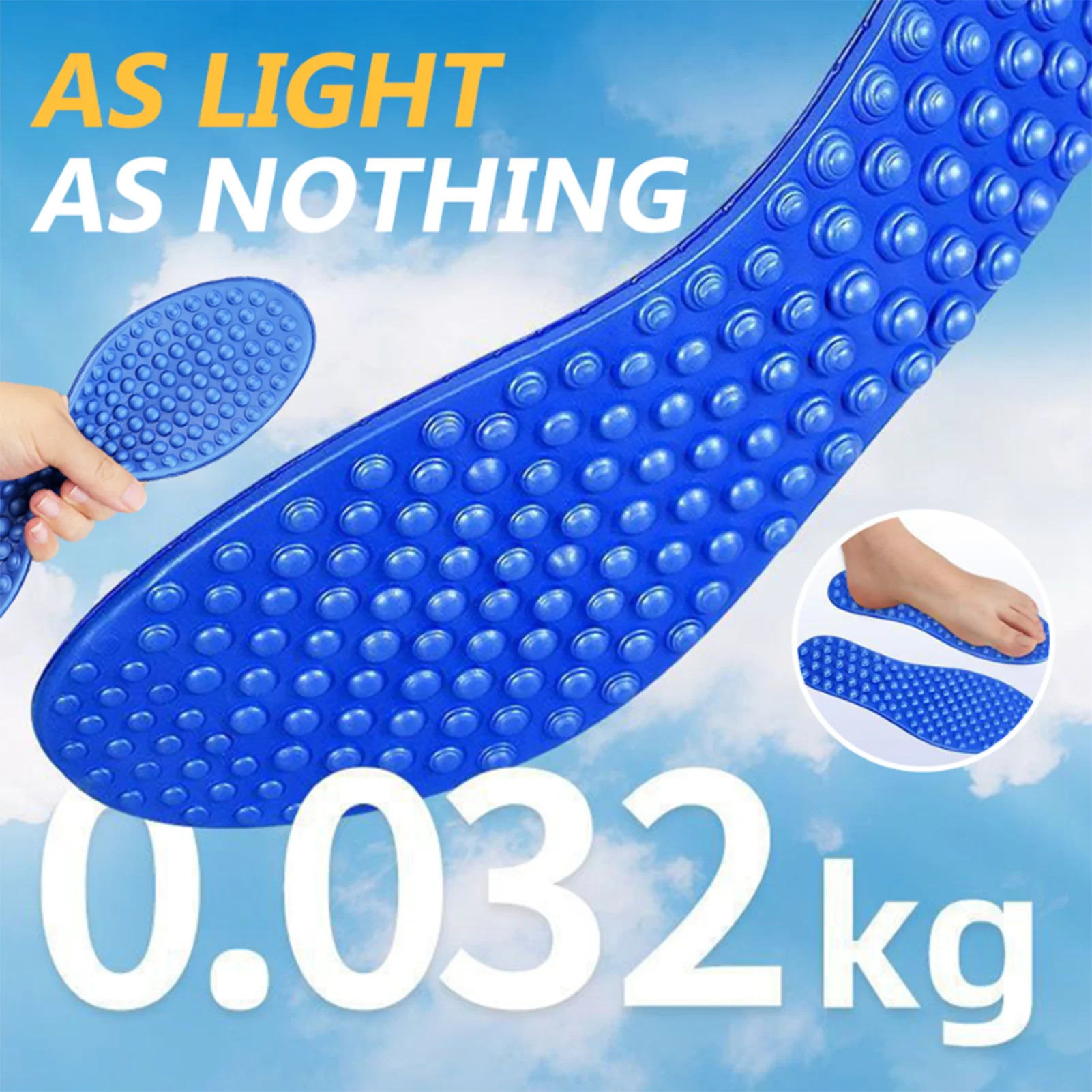 Plantillas de masaje cómodas, insertos para zapatos de masaje, almohadilla para zapatos para botas, zapatillas de gimnasio, entrenamiento, deportes, correr, viajes, entrenamiento al aire libre - imagen 2