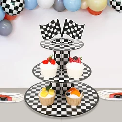 Soporte para tartas y cupcakes temática carreras