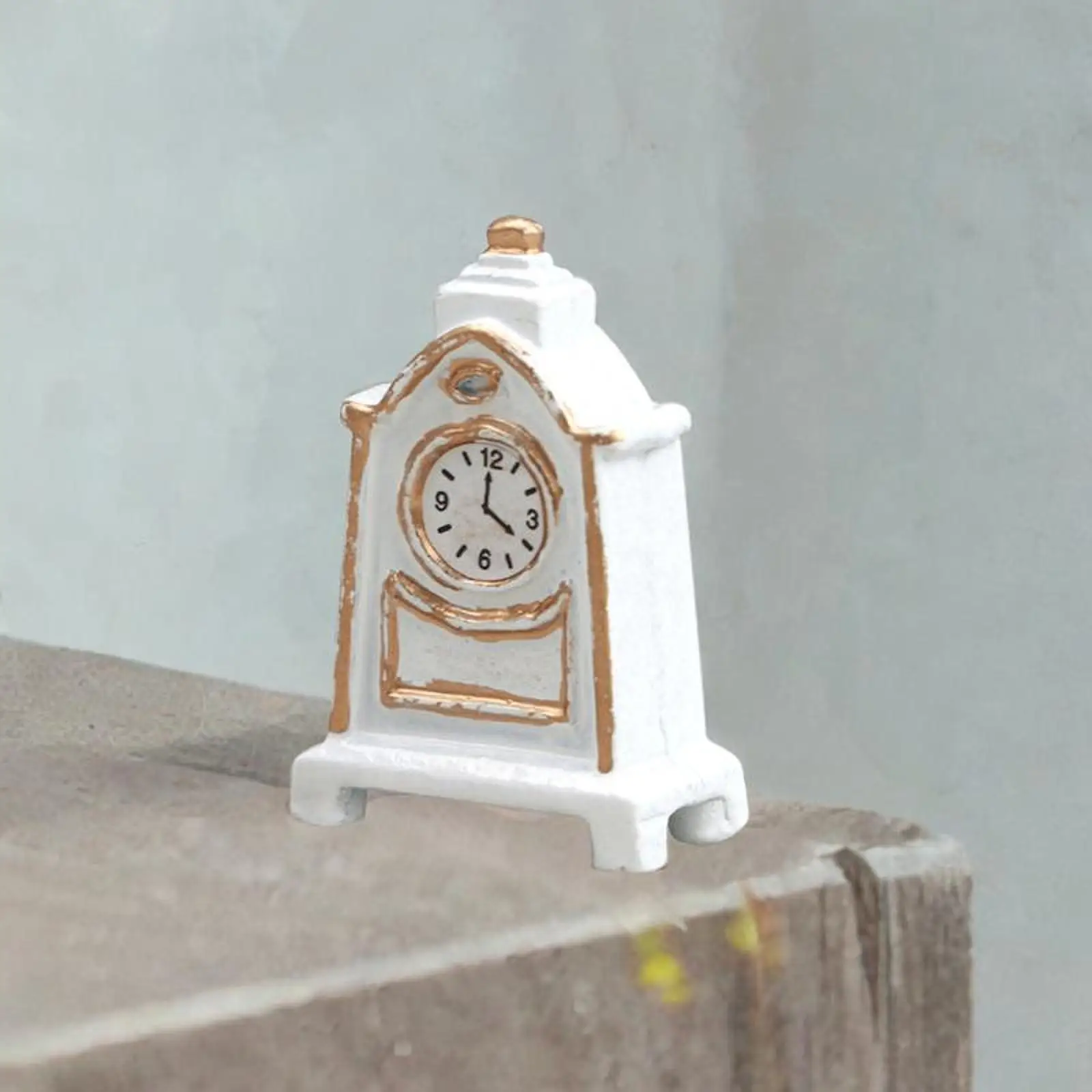 1:12 Scale Dollhouse Miniature Clock Mini for Hallway Bedroom Living Room