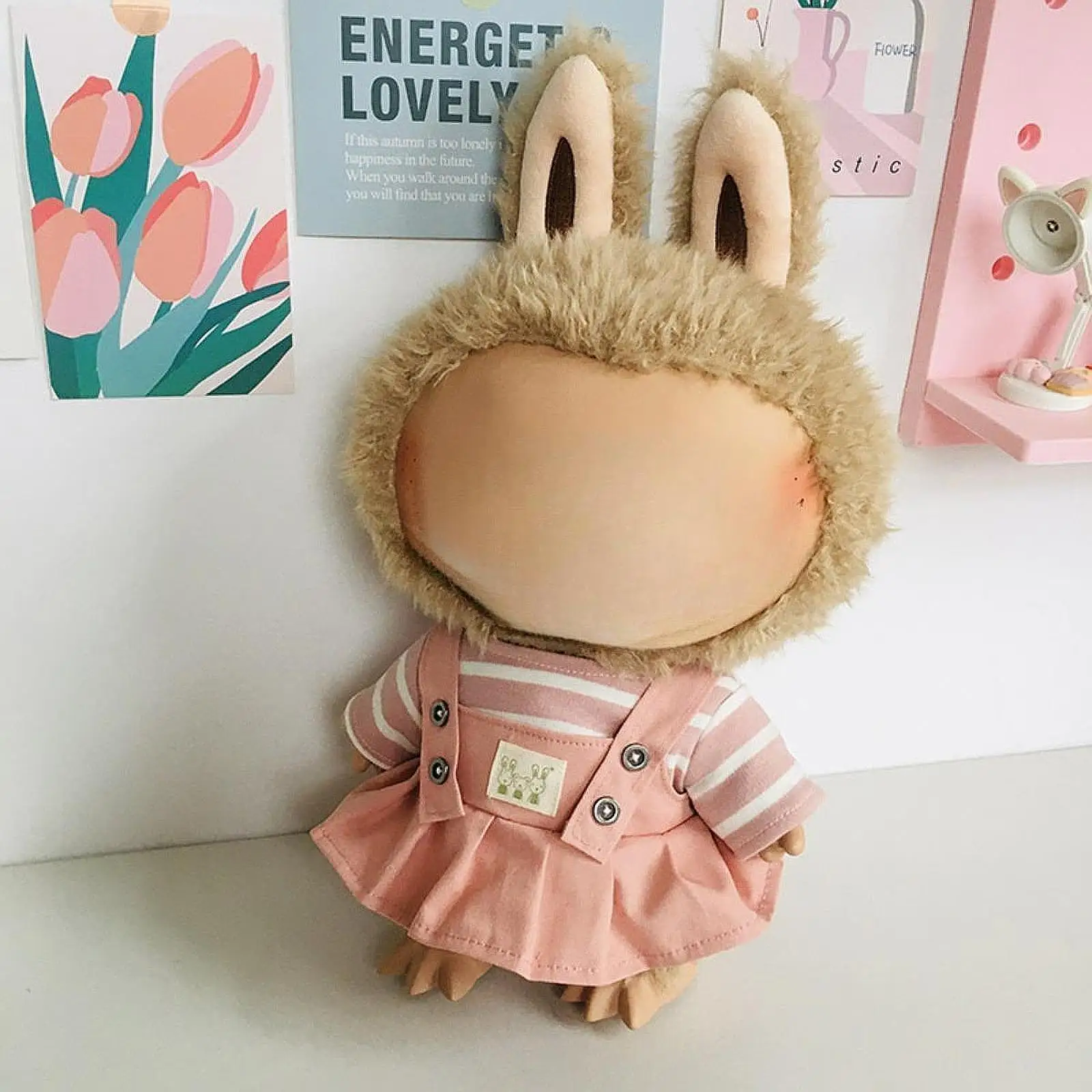 38cm Doll Clothes Cute Doll Clothes Suit Soft,Dress up Toy,Handmade Doll Accessories Doll Clothing for Age 5 6 7 8 9 10 Kids