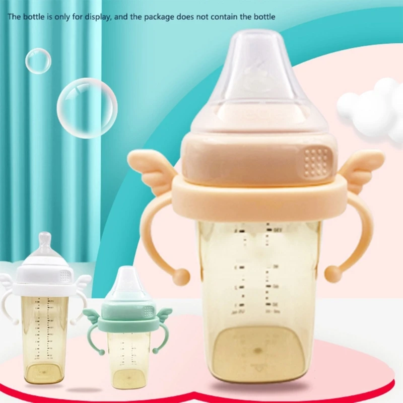 Botella de alimentación de leche de plástico, mango de agarre para biberón Hegen, sin BPA, accesorios clásicos, nuevo - imagen 3