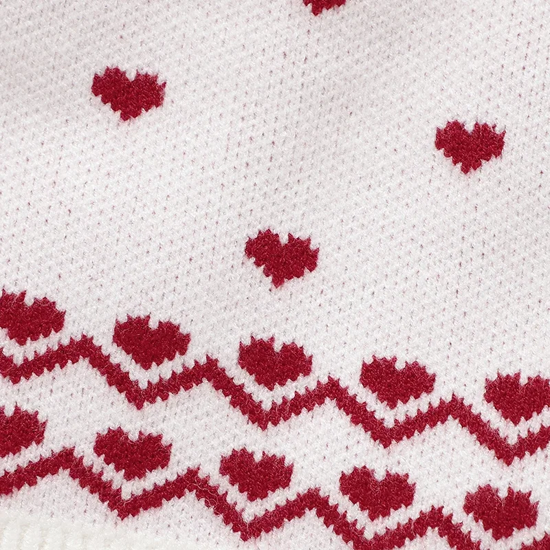 Conjuntos de trajes para niños pequeños, Otoño Invierno, punto cálido, niñas recién nacidas, cuello de tortuga, suéteres de manga larga, Tops + Pantalones, trajes - imagen 4