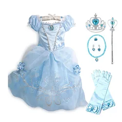 Vestido princesa Cenicienta niña fiesta noche elegante