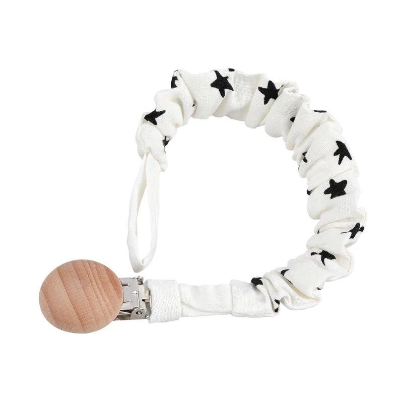 M76C Vintage Simple chupete Clip bebé algodón chupete cadena para dentición del recién nacido - imagen 4