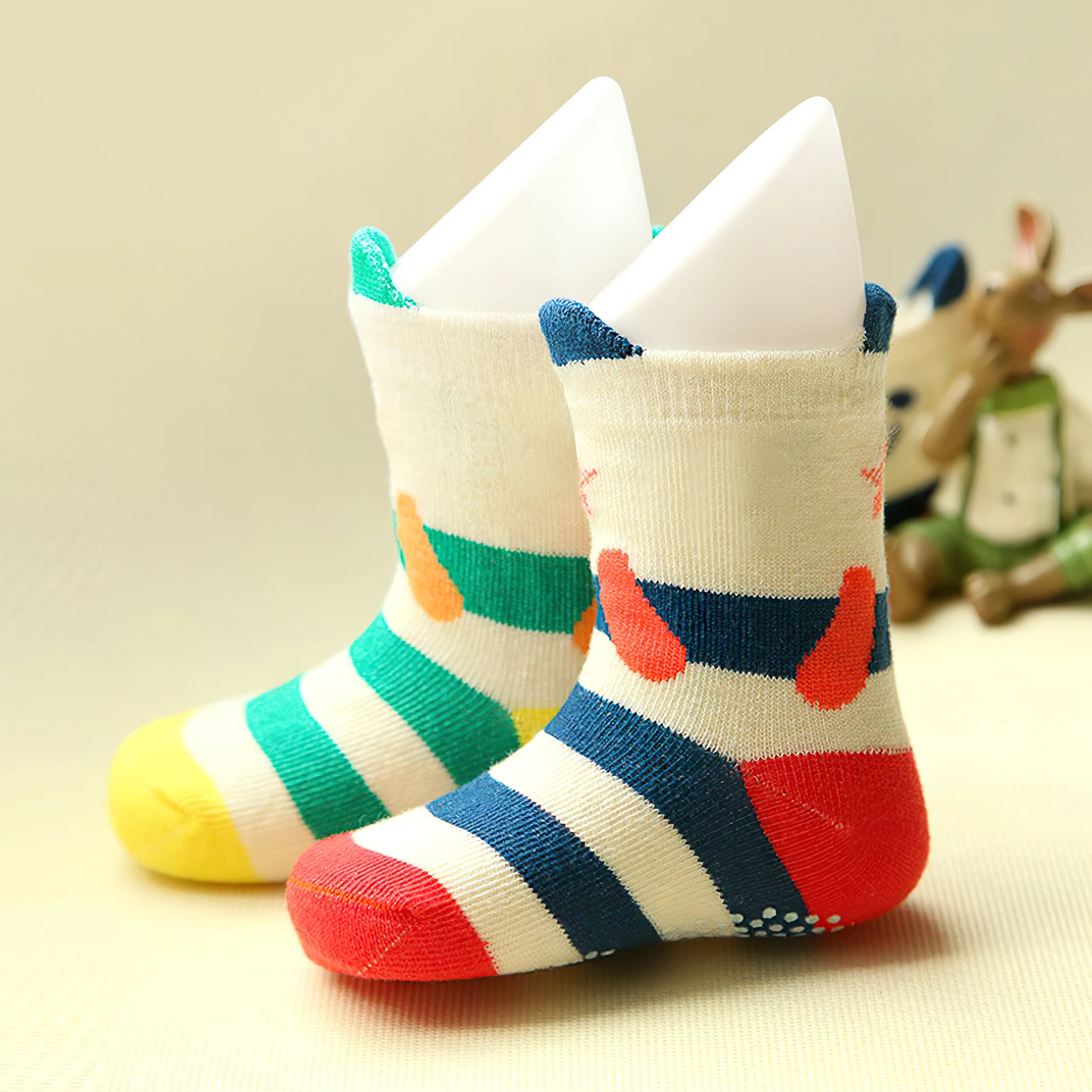 Maniquí de molde para pies para zapatos, pies al por menor, soporte ajustable, calcetines de plástico, 4 Uds. - imagen 2