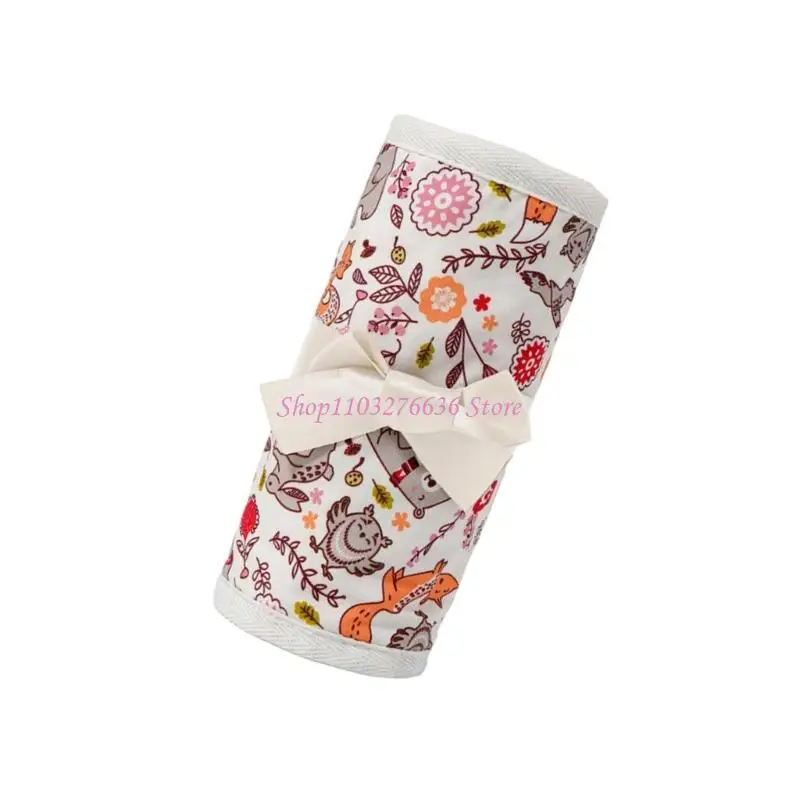 R6FD 4 Uds. Almohadilla parachoques para cuna bebé Protector bordes acolchados suaves algodón transpirable seguro - imagen 5