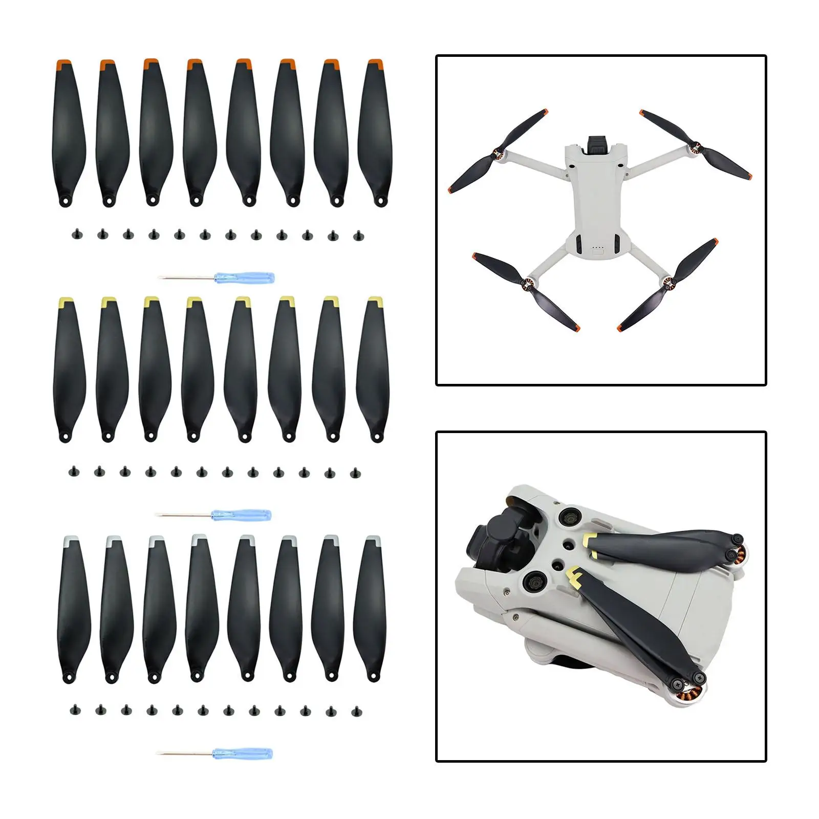 DJI Mini 3: Hélices de repuesto silenciosas – Kit palas quadcopter - imagen 5
