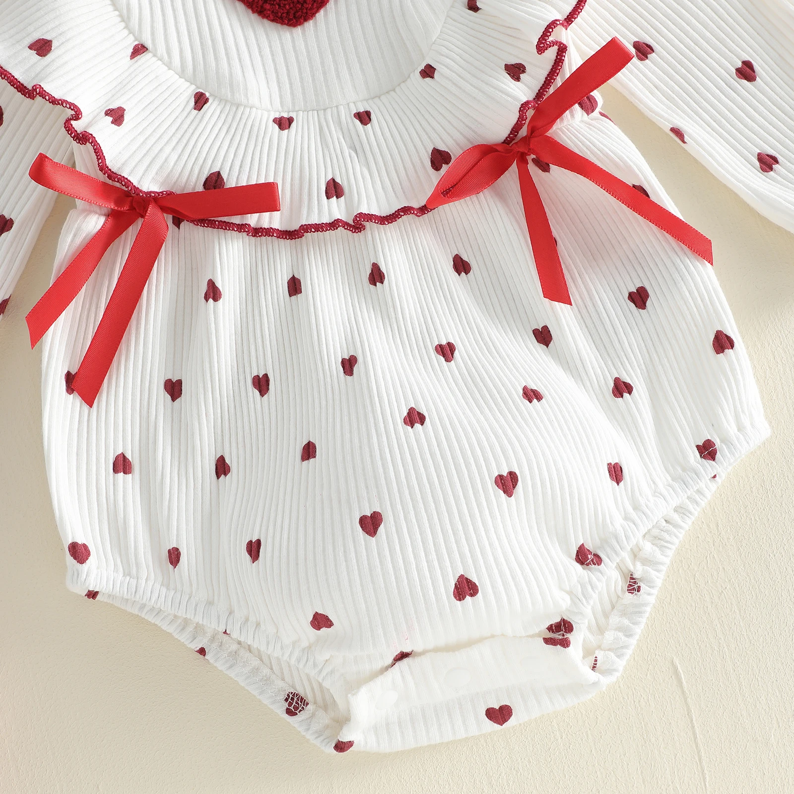 Conjunto San Valentín con corazones para niña - imagen 5