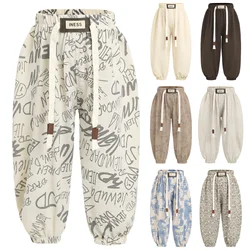 Pantalones jogger de verano para niñas con cintura elástica