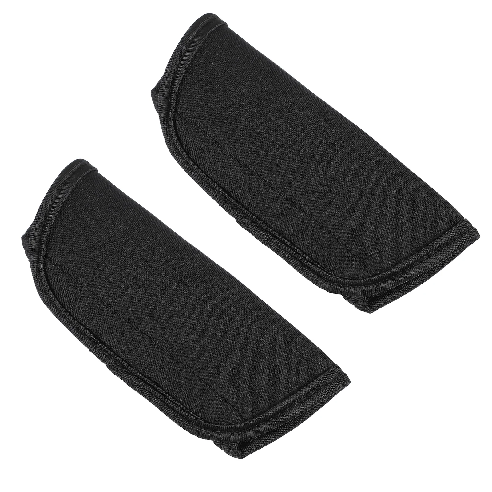 Funda protectora de almohada para cochecito, funda para reposabrazos de cochecito de bebé, manguitos de mango de bicicleta de neopreno negro para oficina