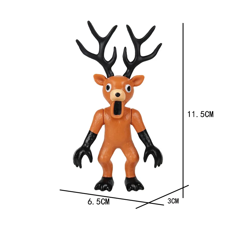 Figura de acción de 99 noches en el bosque, ciervo, búho, cabra, modelo de escritorio, adornos, juguetes, Fans, regalos de navidad - imagen 3