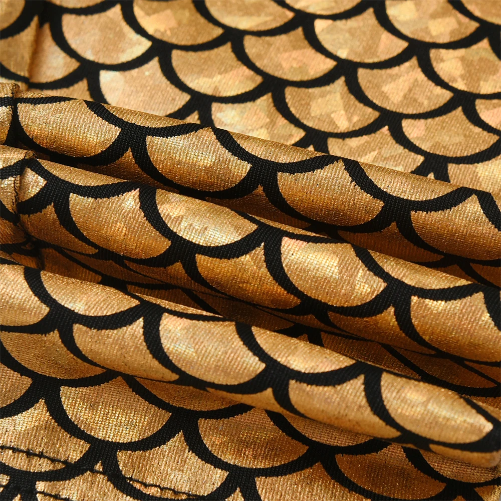 DXTON Falda tutú de malla con pantalón dorado para niña – Fiesta Navidad - imagen 2