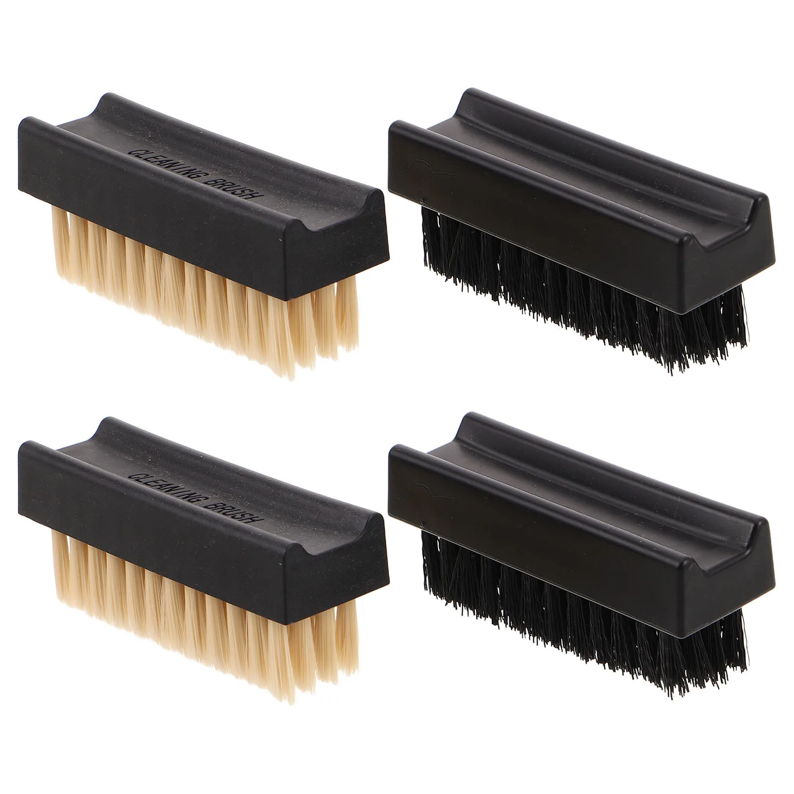 Juego de cepillos multifuncionales para zapatos, aplicador de crin de caballo para zapatillas, botas de gamuza, herramienta de limpieza para el hogar, 4 Uds.