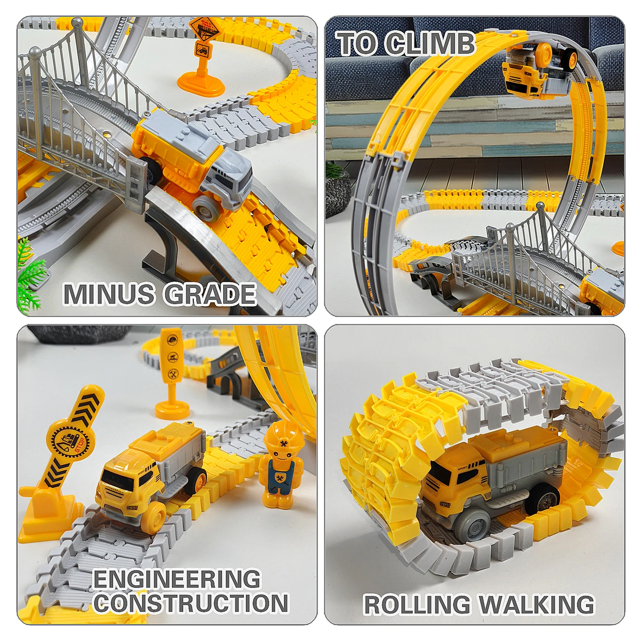 Circuito de tren eléctrico infantil – Juguete educativo con locomotora - imagen 2