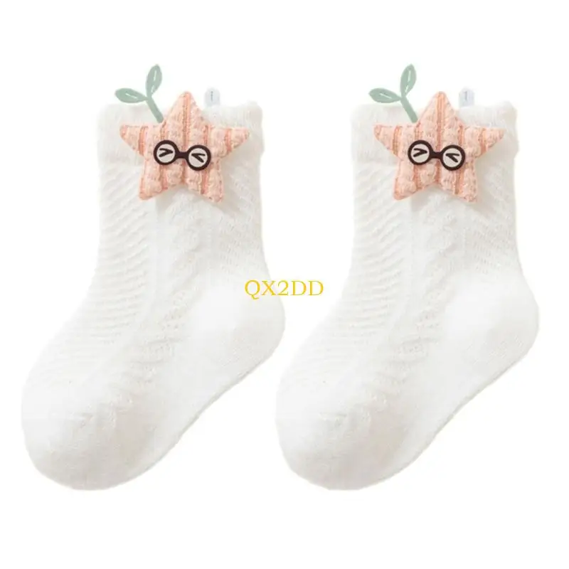 QX2D 0-3 AÑO Cuchillas para niños Calcetines algodón verano Calcetines para bebés algodón - imagen 3