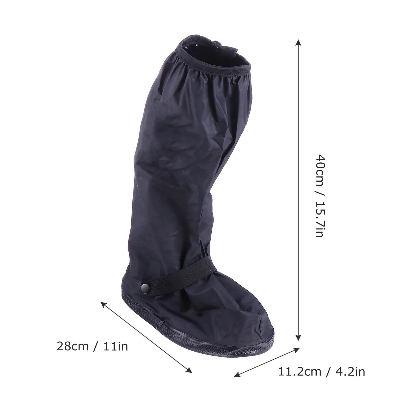 1 par de cubiertas impermeables para zapatos, antideslizantes de Pvc grueso, para ciclismo, para actividades de conducción y pesca al aire libre - imagen 4