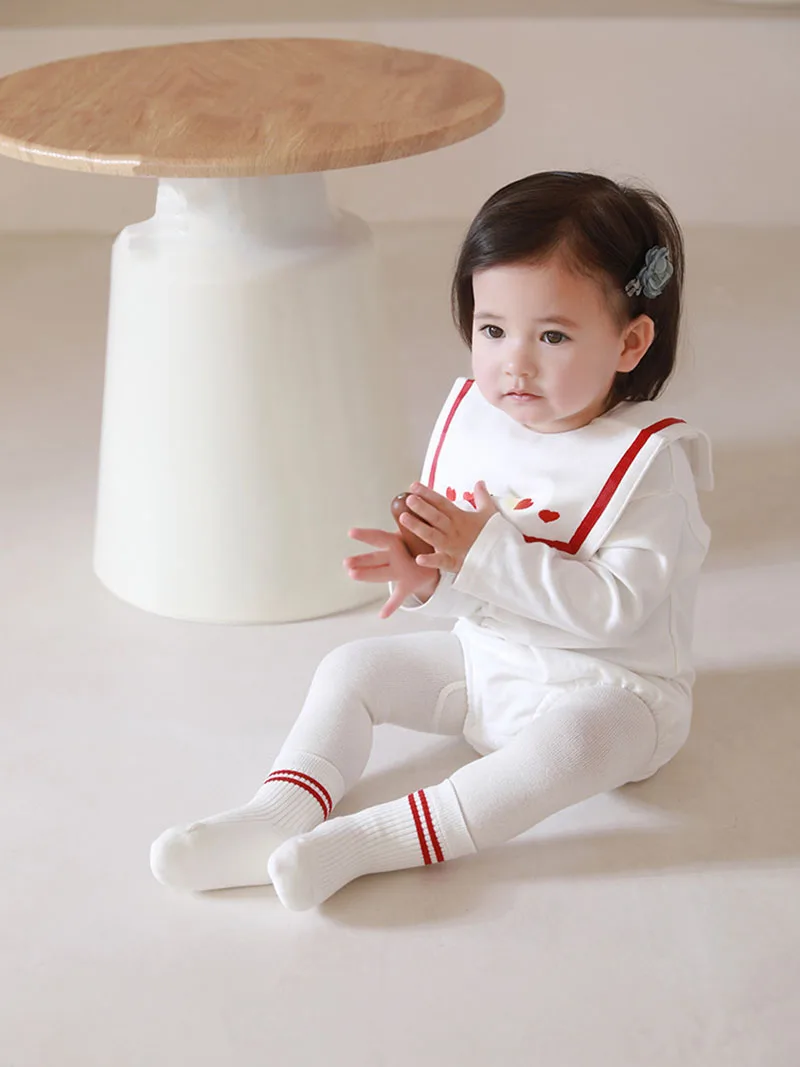 5 par/lote MILANCEL nueva primavera bebé en calcetines de tubo 0-8T niños Color bloqueado rayas calcetines niños Preppy Chic calcetín - imagen 2