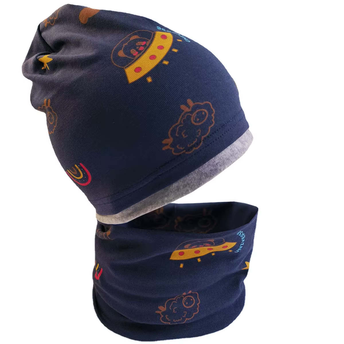 Gorro y bufanda de algodón para bebé invierno – Diseño panda - imagen 4