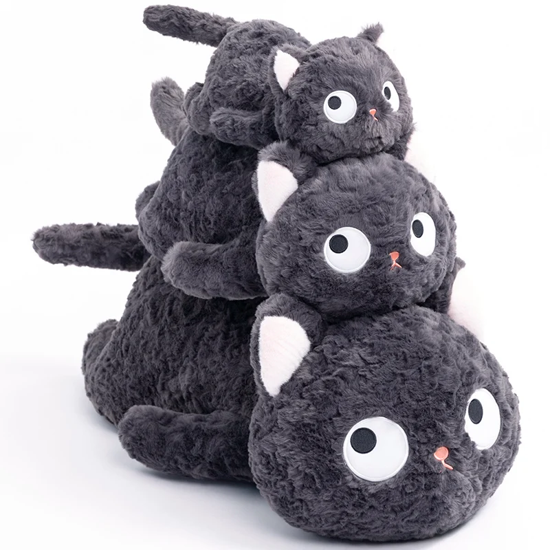 Peluche de gato negro suave para niños – Muñeco acolchado - imagen 5