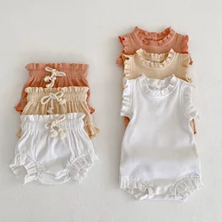 Pelele con volantes para bebé niña – Ropa fresca de verano