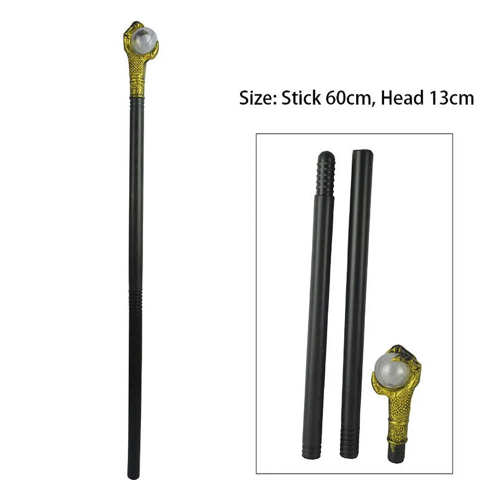 Accesorios de Carnaval de Halloween, cetro de rey, cetro de bola de garra, cetro de cabeza de serpiente para adultos y niños, accesorios de Cosplay para fiesta - imagen 4