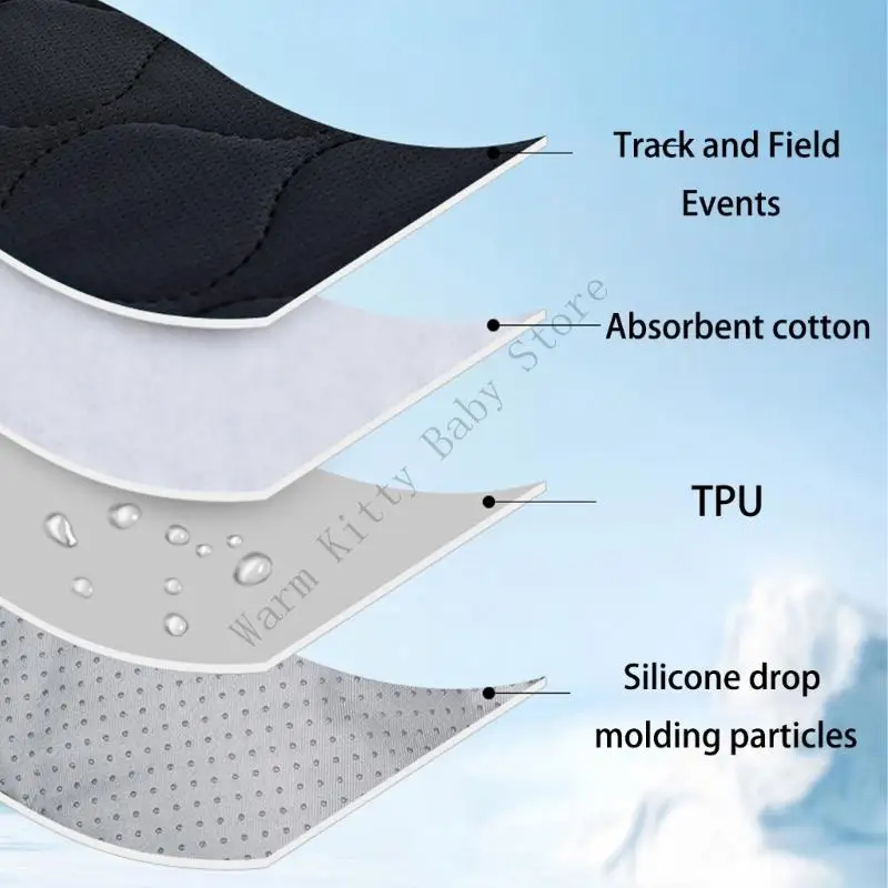 Cojín impermeable para asiento de coche bebé con antideslizante - imagen 4