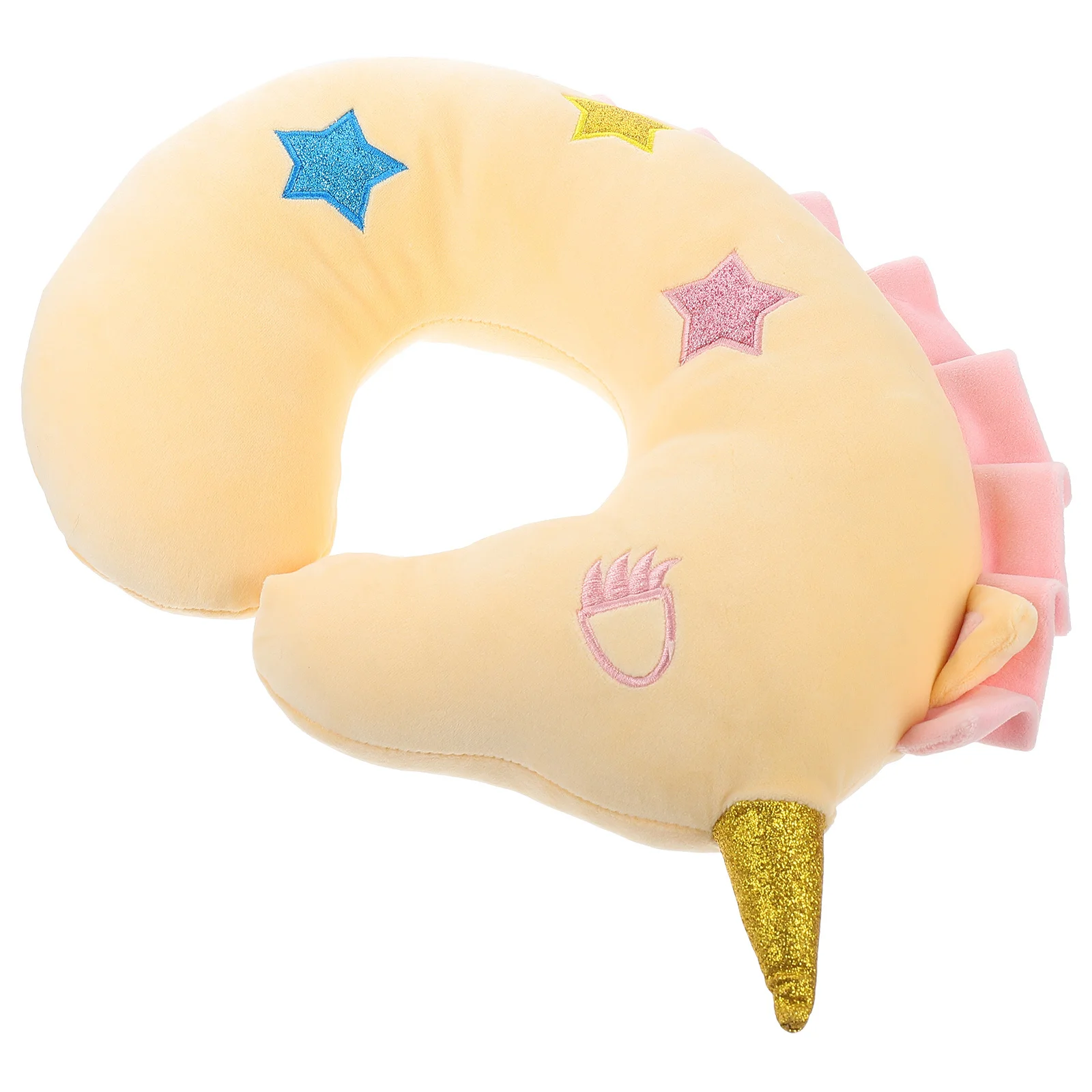 Almohada de cuello de unicornio de dibujos animados, cómoda y suave almohada de soporte para el cuello en forma de U para viajes, oficina, descanso para dormir, escritorio, cojín para dormir - imagen 5