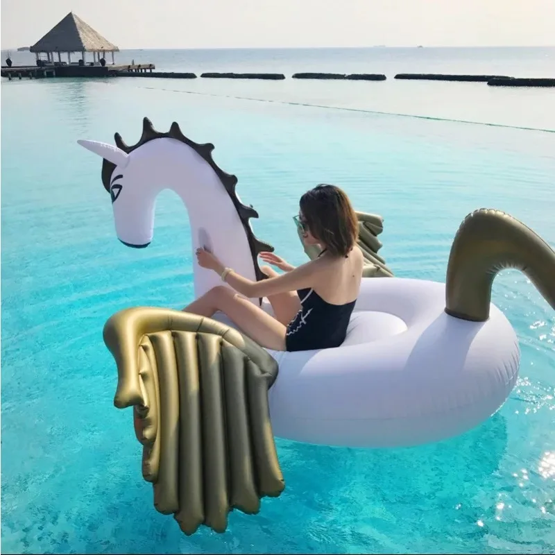 Colchón inflable gigante con animales para piscina infantil - imagen 2
