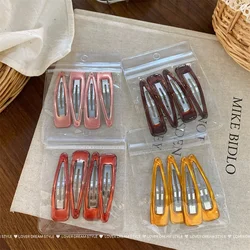 3 uds nuevo transparente Color gelatina hueco gota de agua BB Clip sombreros niñas niños accesorios para el cabello