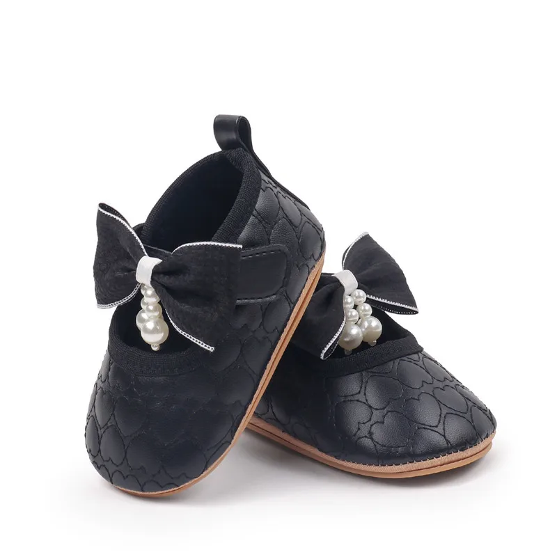 Zapatos antideslizantes de cuna con corazón para primeros pasos niña - imagen 4