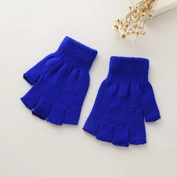 Guantes sin dedos de algodón para niños – Cálidos con muñequera