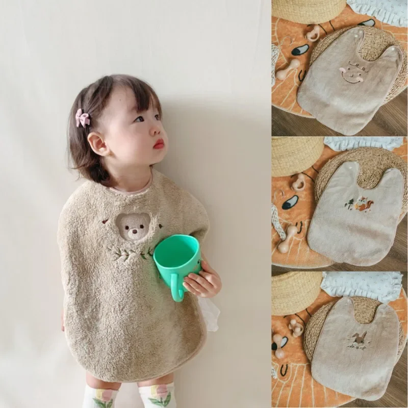 Baberos de alimentación impermeables para niños, babero suave para bebé, paño multiusos para eructar para comer, cepillar los dientes, lavar la cara, Baberos y delantales para niños pequeños - imagen 3