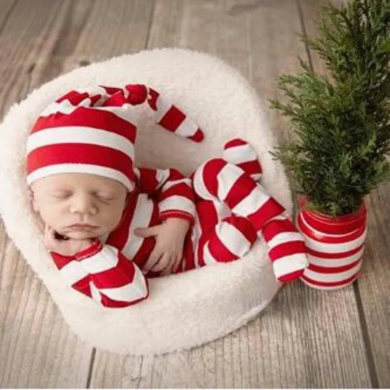 Accesorios navideños para bebé – Conjunto rojo de Papá Noel - imagen 3
