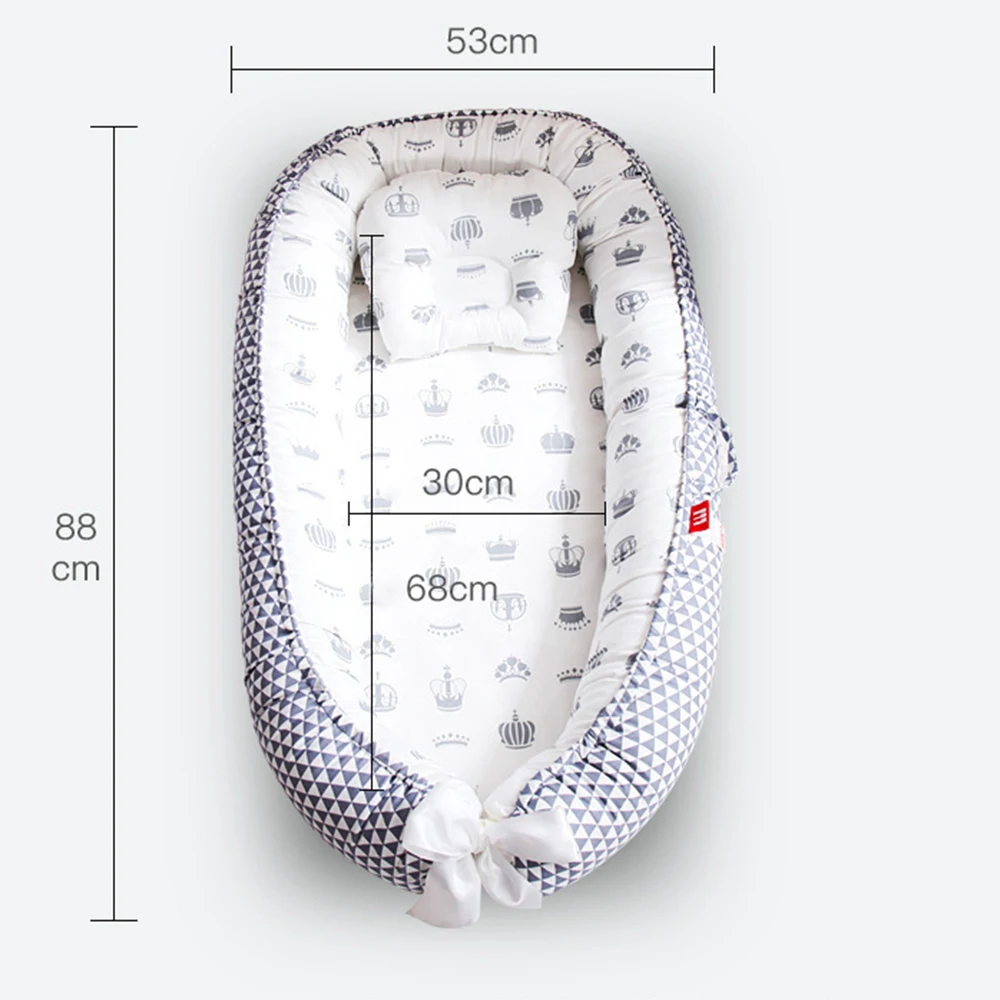 New Born Toddler Baby Sleeping Cot Bed Breathable Lounger Baby Carry Sleeper Nest 4