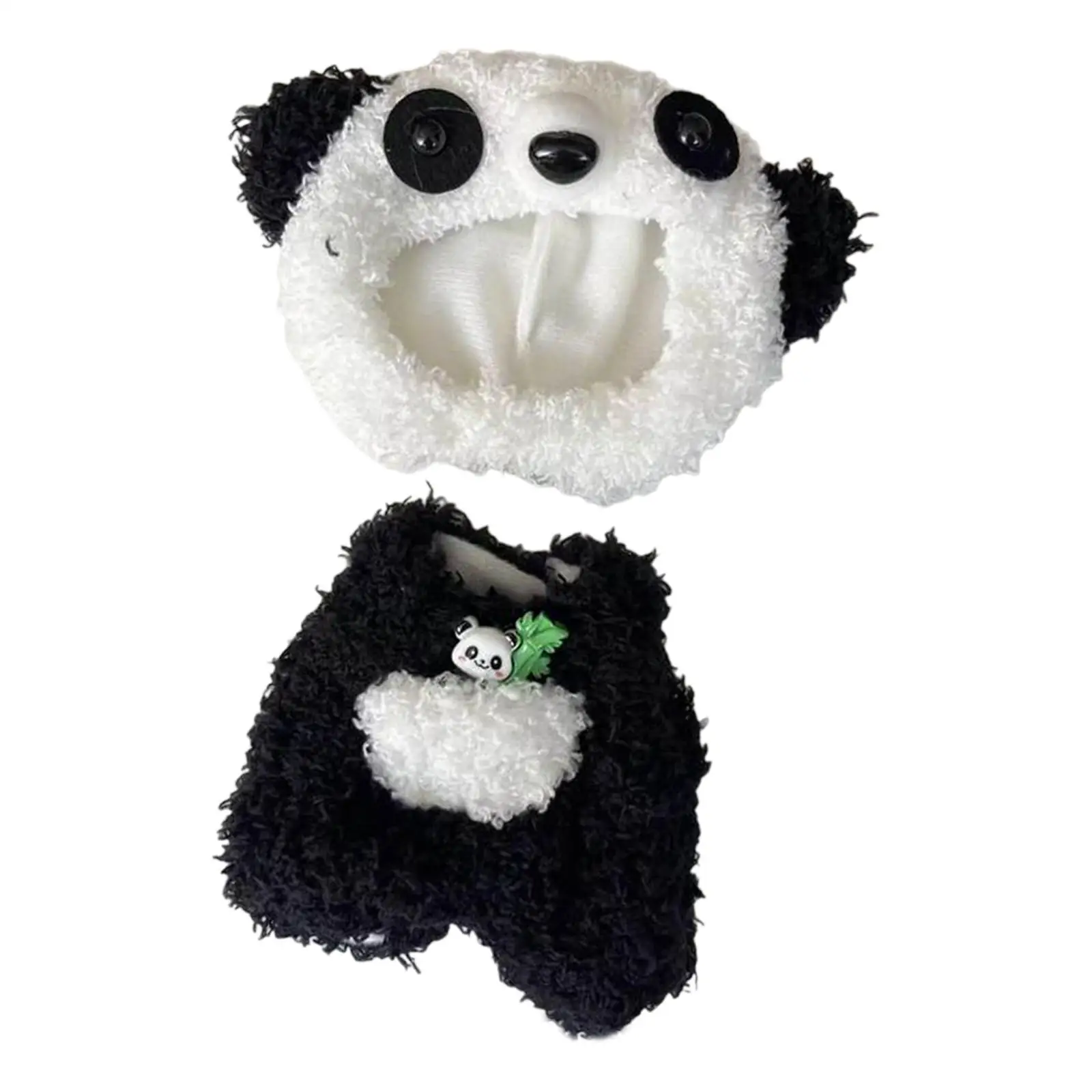Plush Doll Clothing Imagination for Kids Birthday Gift Coordination Flexibility Fashion Hands on DIY Dress up for 6.69inch Doll