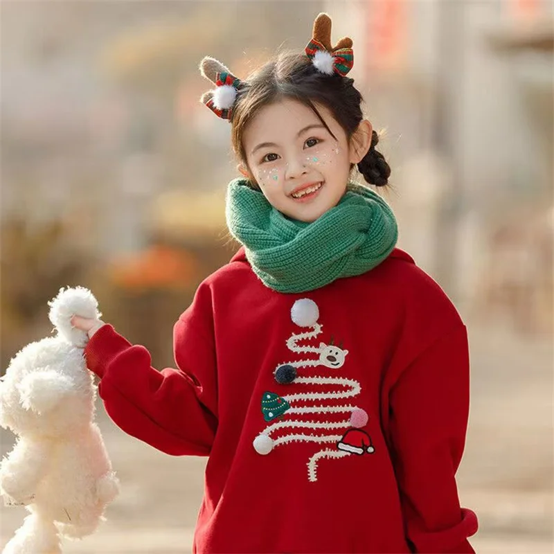 Abrigo de invierno terciopelo grueso con capucha para niños - imagen 2