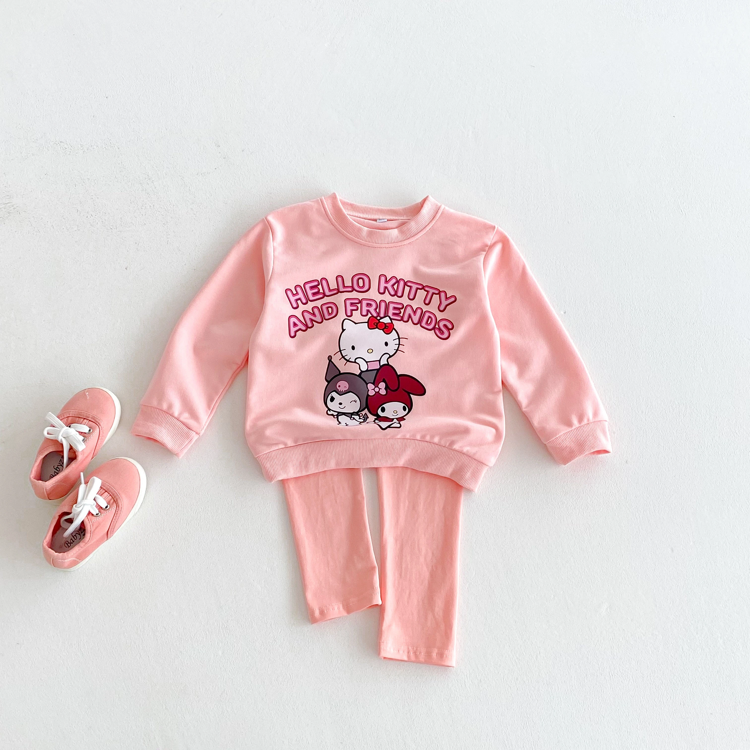 Disfraz para niños de 0 a 6 años, sudaderas de dibujos animados, traje para niña, ropa de otoño, Tops informales sueltos + Pantalones, conjunto de 2 piezas para niños - imagen 5