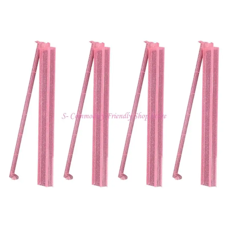 85AE Professional Mahjong Accesorios 4 PPC Clear acrílico Mahjong Racks con empujador - imagen 2