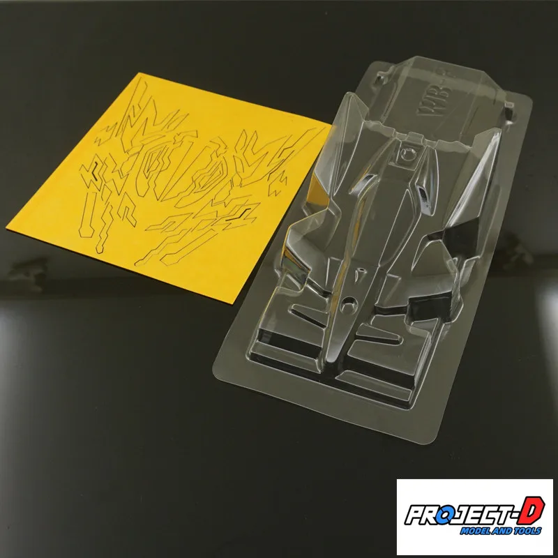 Mini coche de carreras 4WD hecho en casa, fórmula de pájaro ganador, juego de carrocería transparente/pegatinas para coche modelo 1/32 - imagen 3