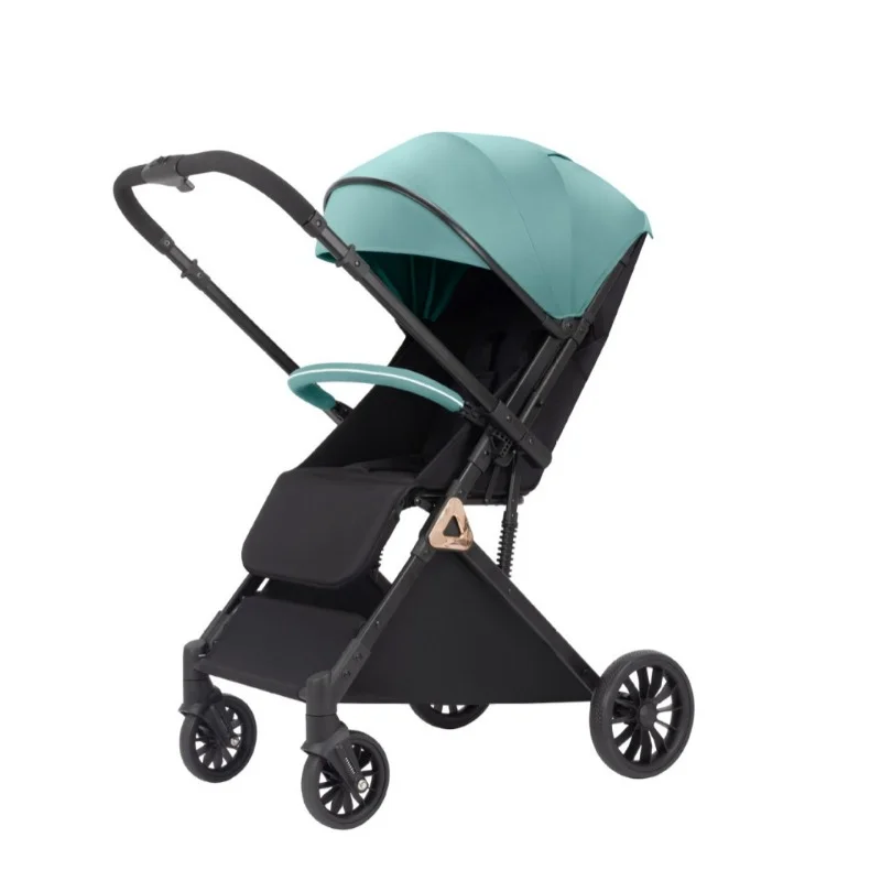 El cochecito de bebé QQ1 puede sentarse y acostarse, el cochecito de bebé portátil plegable y de marcha atrás, se puede colocar en el avión - imagen 4