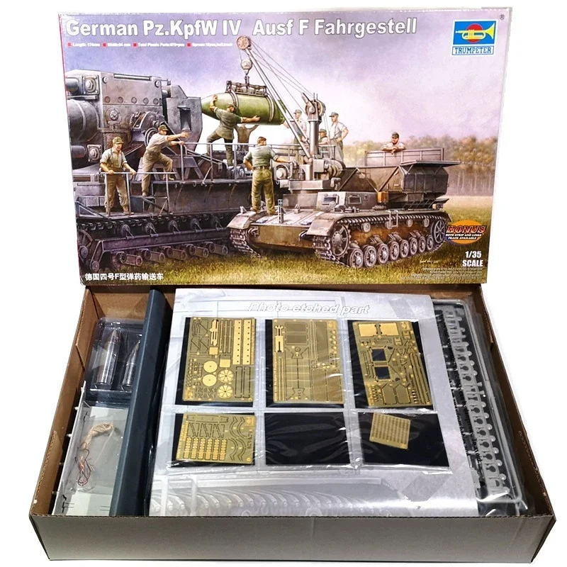 TRUMPETER 1/35 alemán Pz.Kpfw IV AusF Fahrgestell ensamblaje rompecabezas modelo de juguete - imagen 2