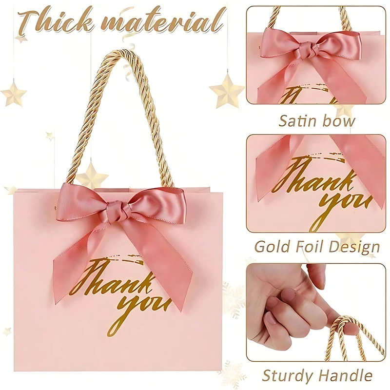 Bolsas de recuerdo de papel para fiestas – Bronceadas para cumpleaños y bodas - imagen 2