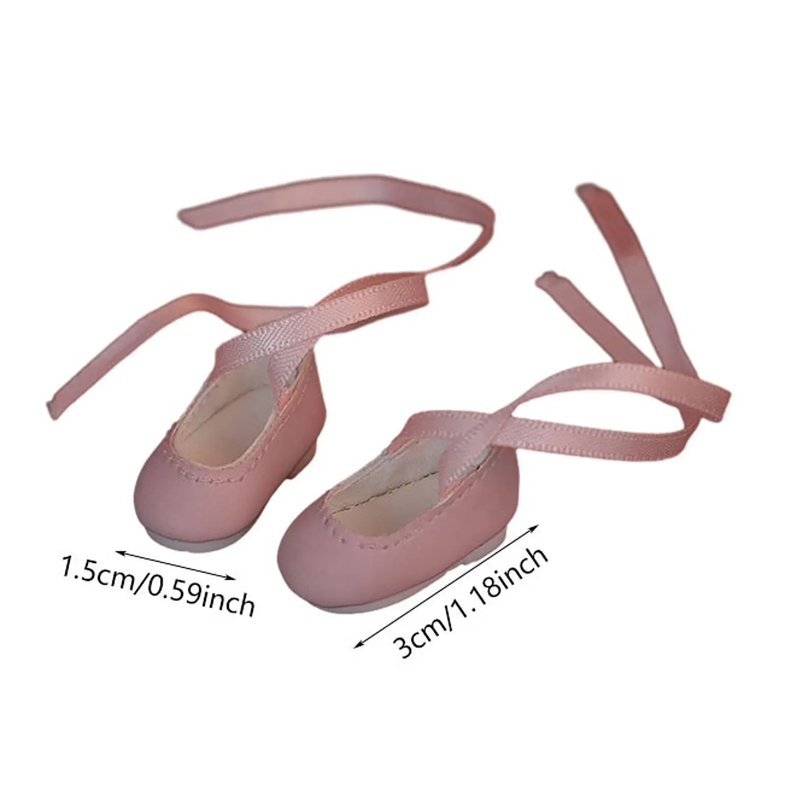 BJD Doll Flats Shoes BJD Doll Shoes Fashion Dress up Pretend Play Outfits, PU Shoes Footwear for 1/6 Doll Female Doll Figures