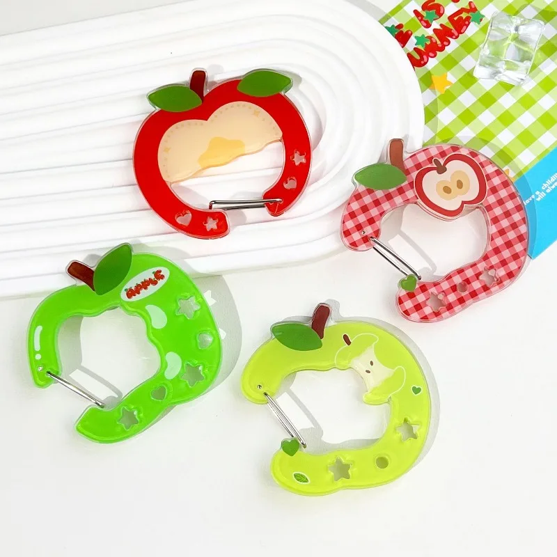 LLavero de acrílico de dibujos animados, llavero de fruta Kawaii, mosquetón creativo para bolso, gancho colgante, accesorios para colgar llaves - imagen 2